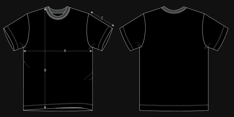 Size guide : t-shirt